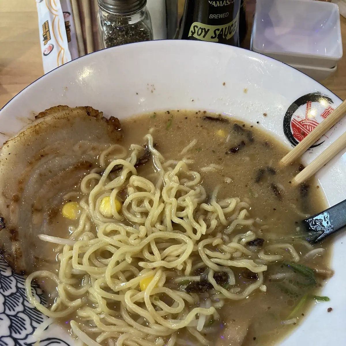 Ramen Prok with Miso Soup