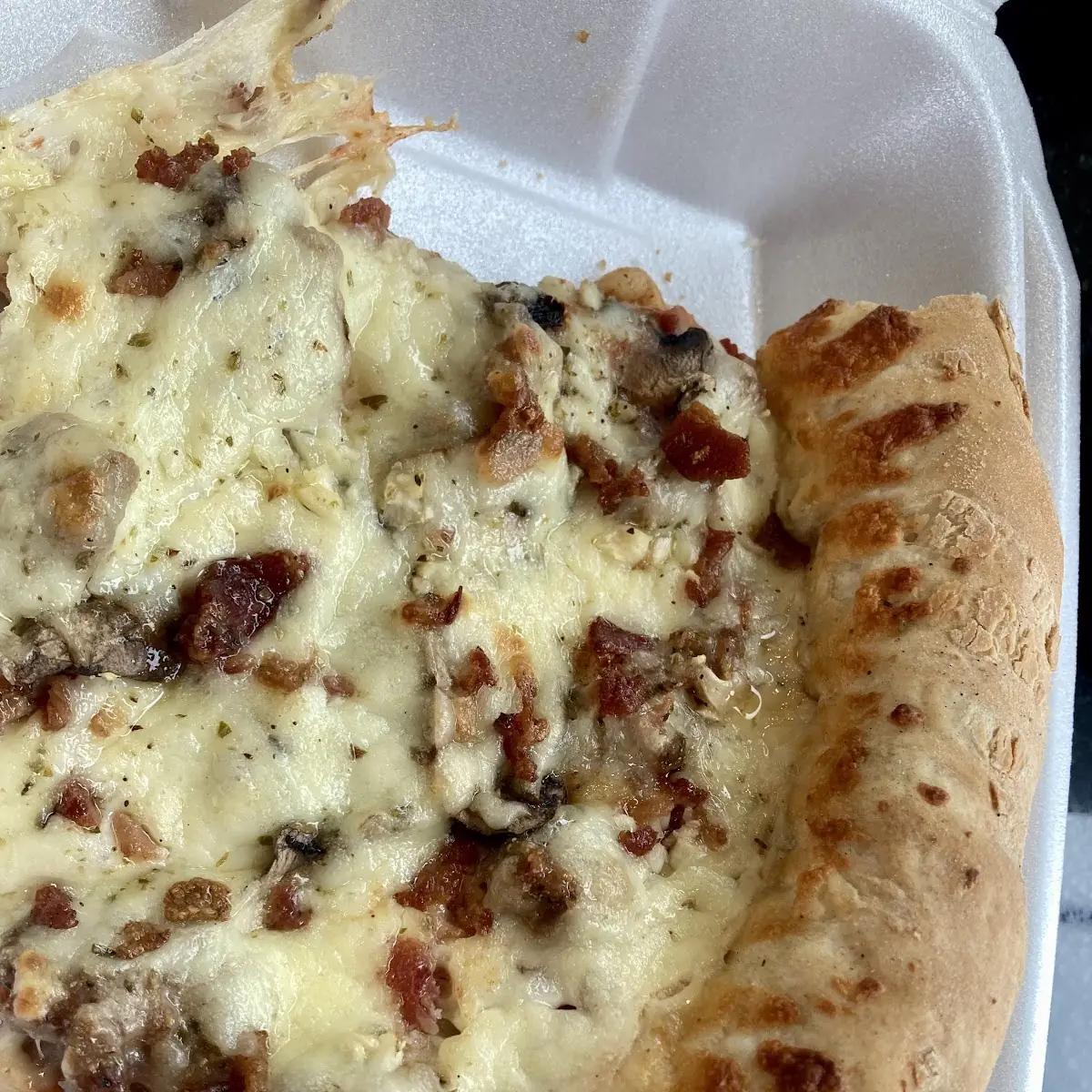 Thin Crust Cheese and Sausage Pizza