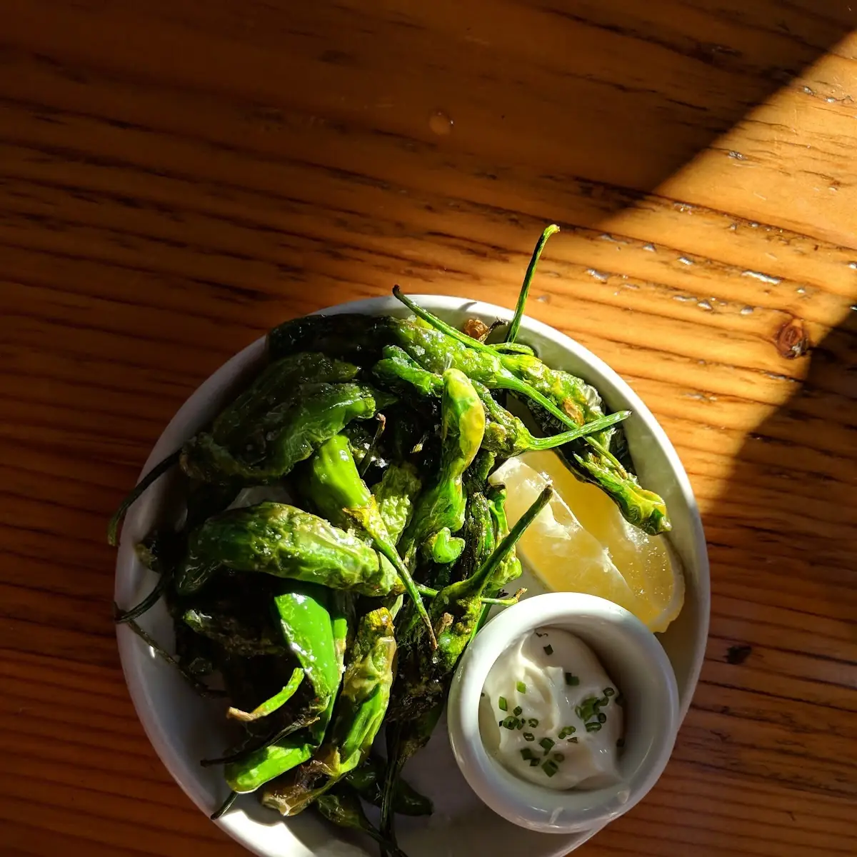 Blistered Shishito Peppers