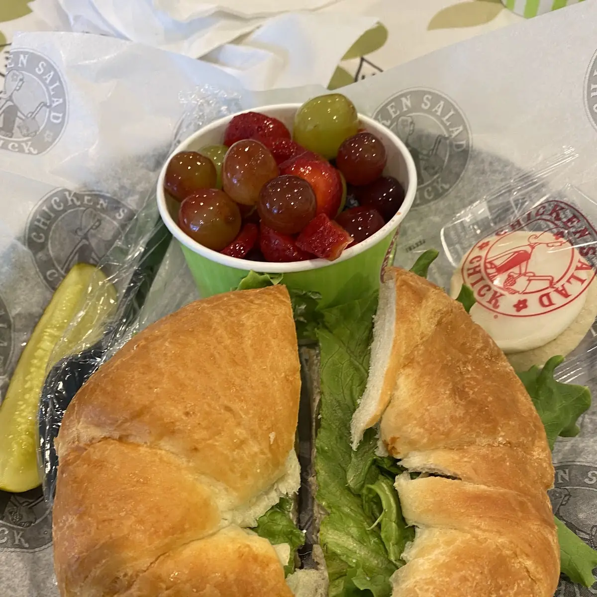 Fancy Nancy on Croissant Sandwich