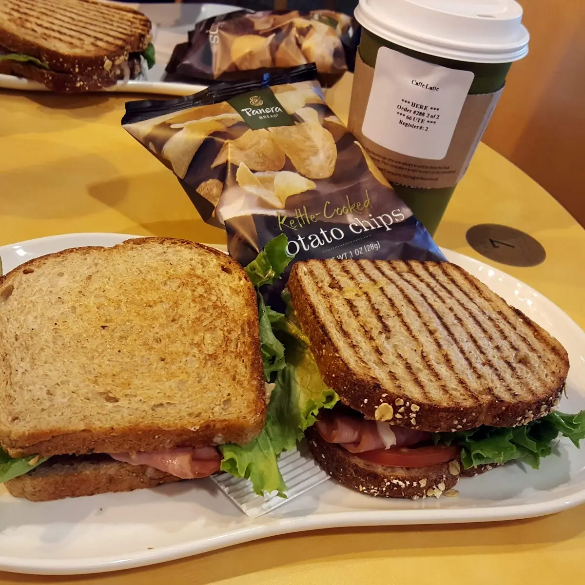 Toasted Ham and Cheese Sandwich