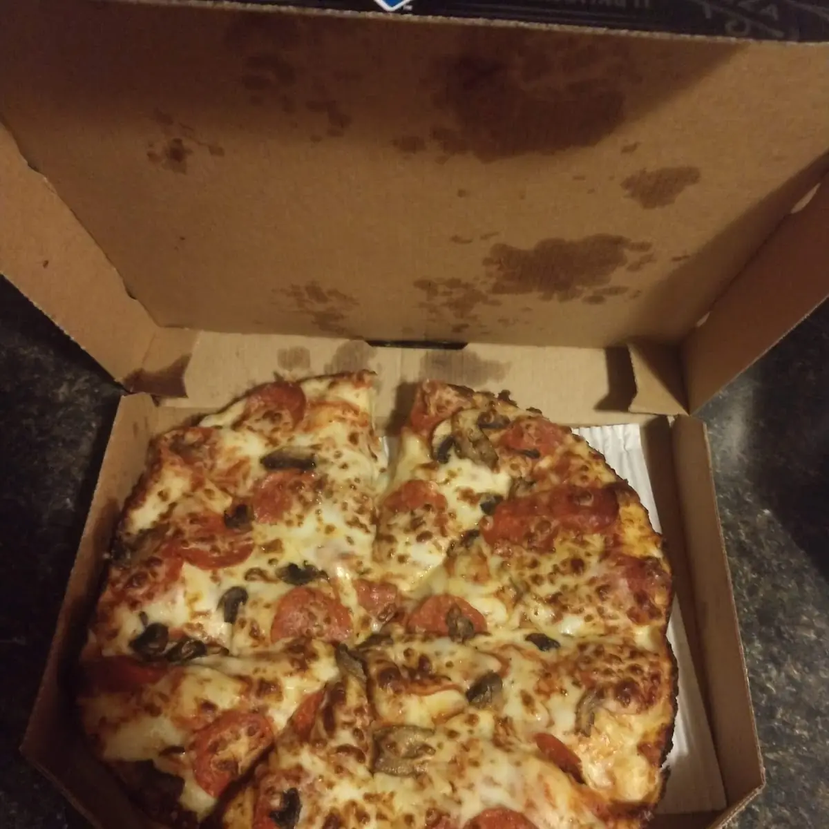 A Sausage Mushroom Pizza