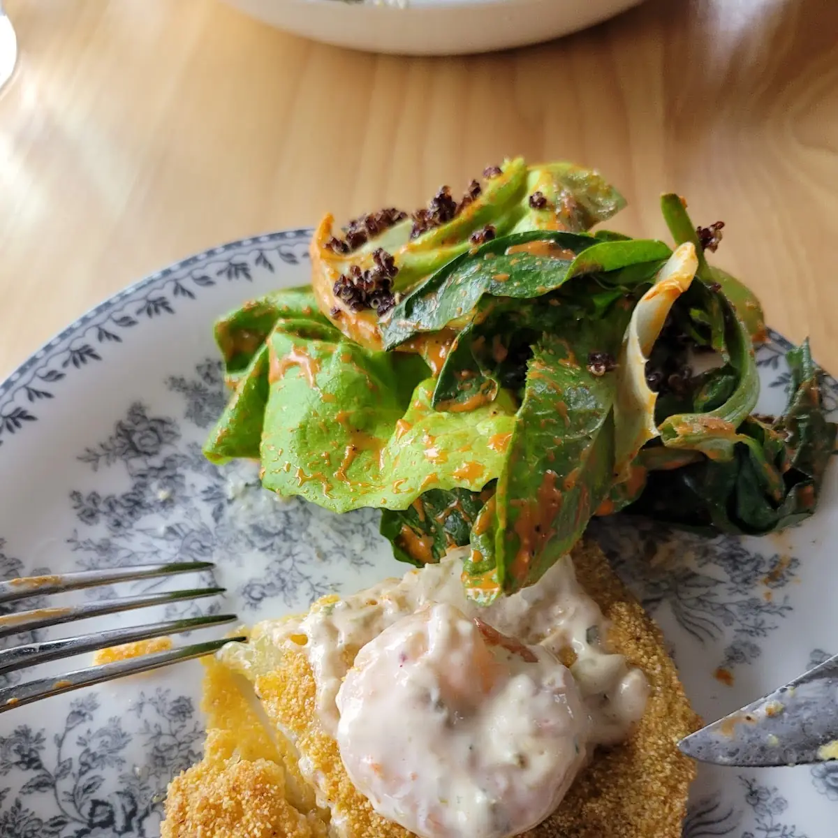 Fried Green Tomatoes with Shrimp