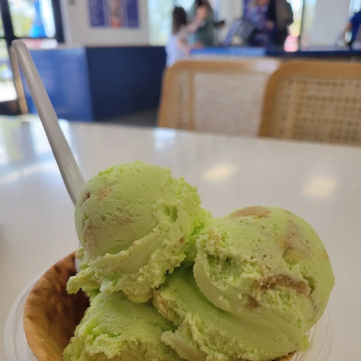 Key Lime Pie w Waffle Bowl