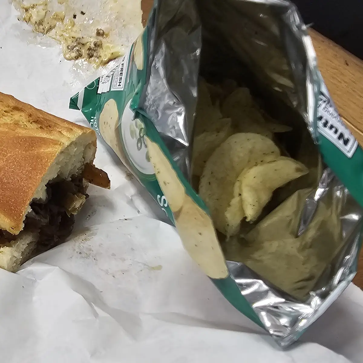 Philly Cheese Steak and Chips