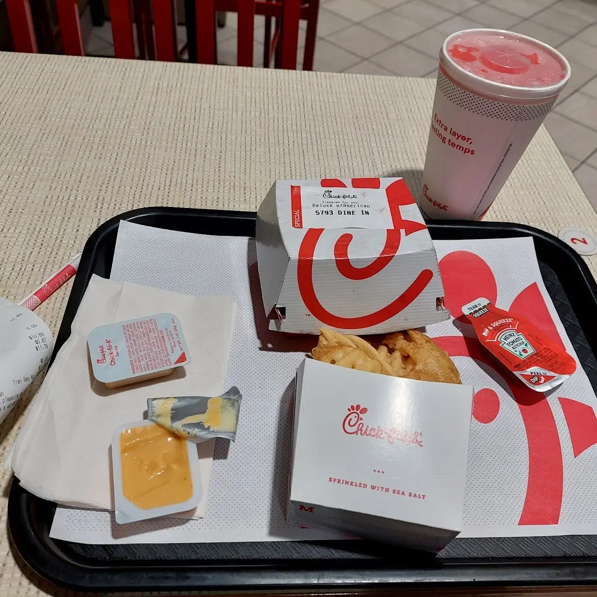 Waffle Fries & Fruit Punch
