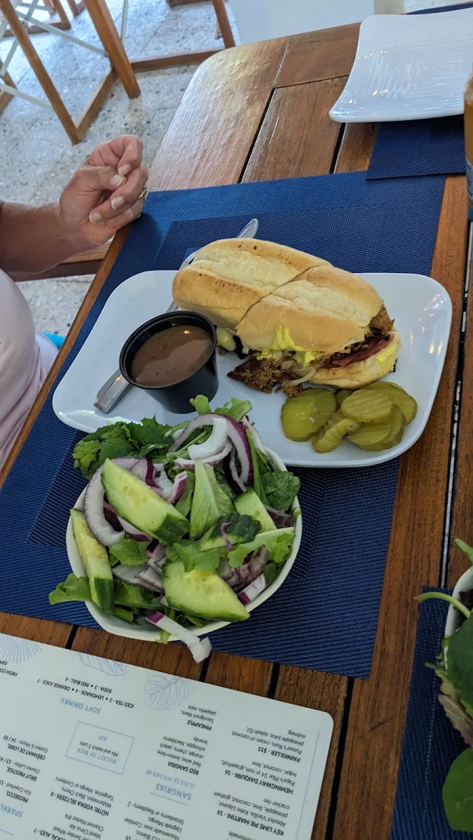 Cuban Sandwich with Side Salad