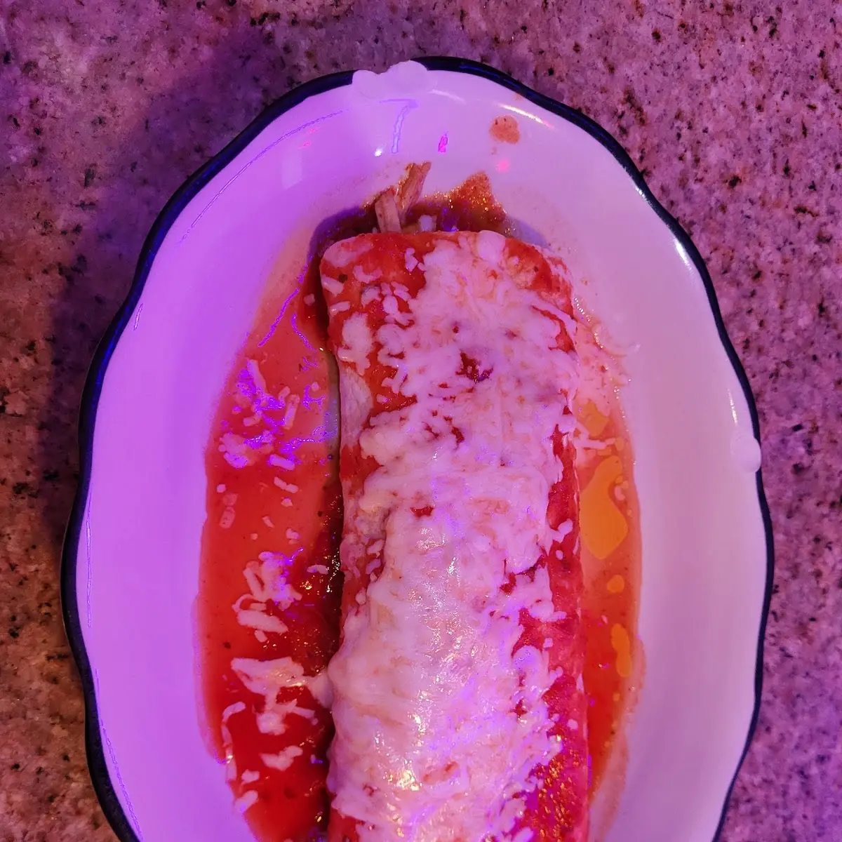 11. One Bean Burrito, One Cheese Enchilada and One Cheese Quesadilla