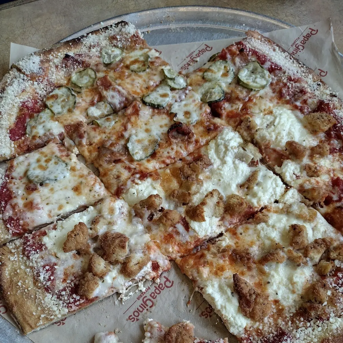 Bacon Pickles Breaded Chicken Ricotta