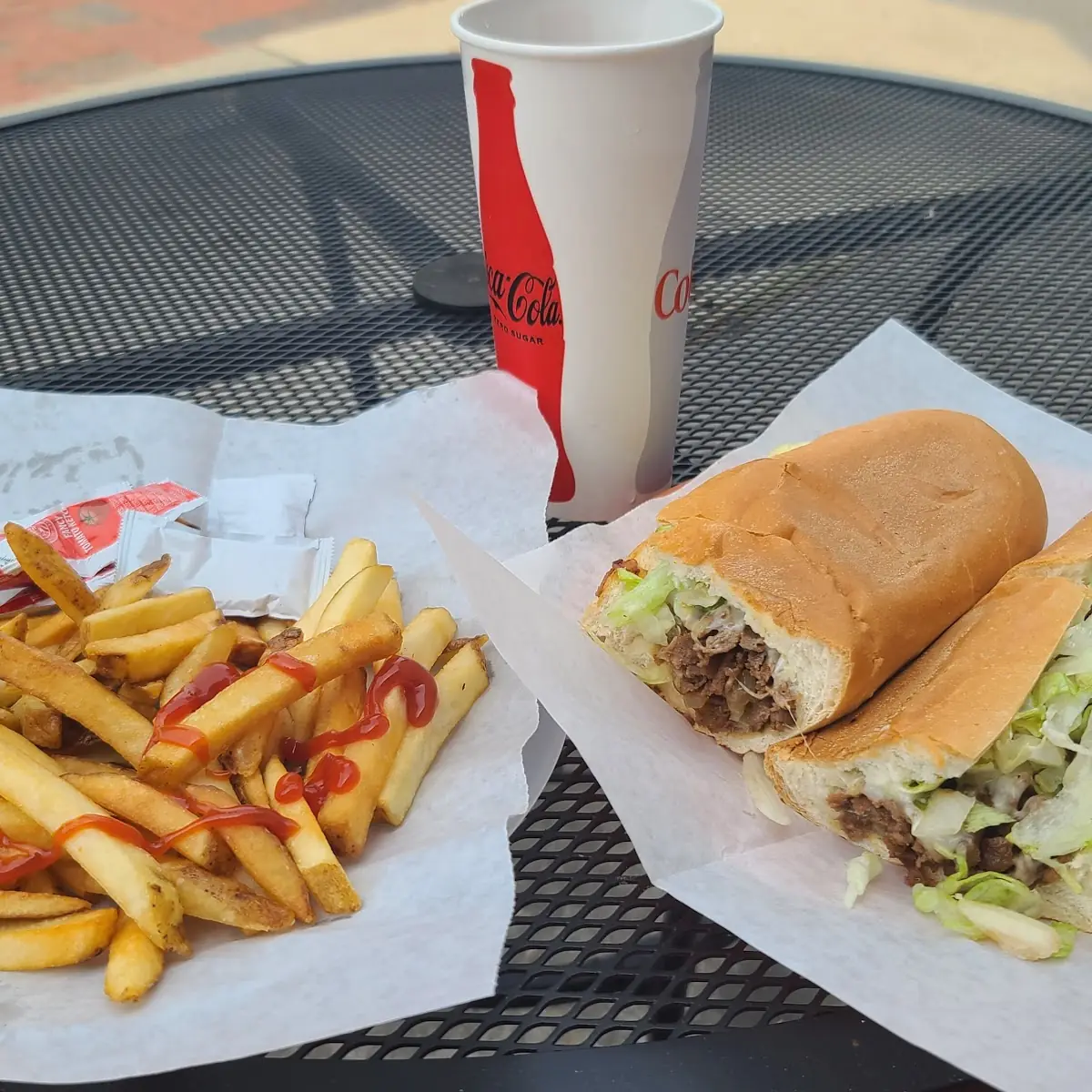 Philly Cheese Steak and Fries