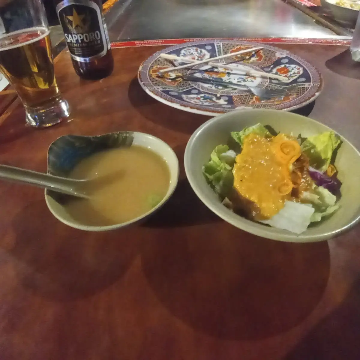 Miso Soup and Salad