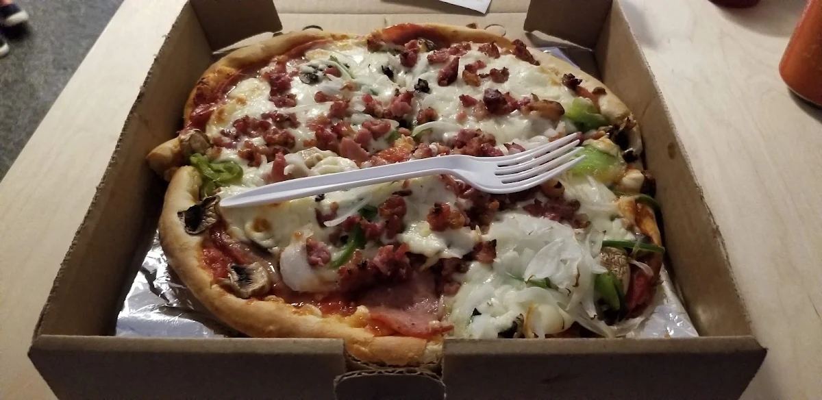 Pizza 10' Bacon Oignon, Casse-croûte Courteau St-Grégoire