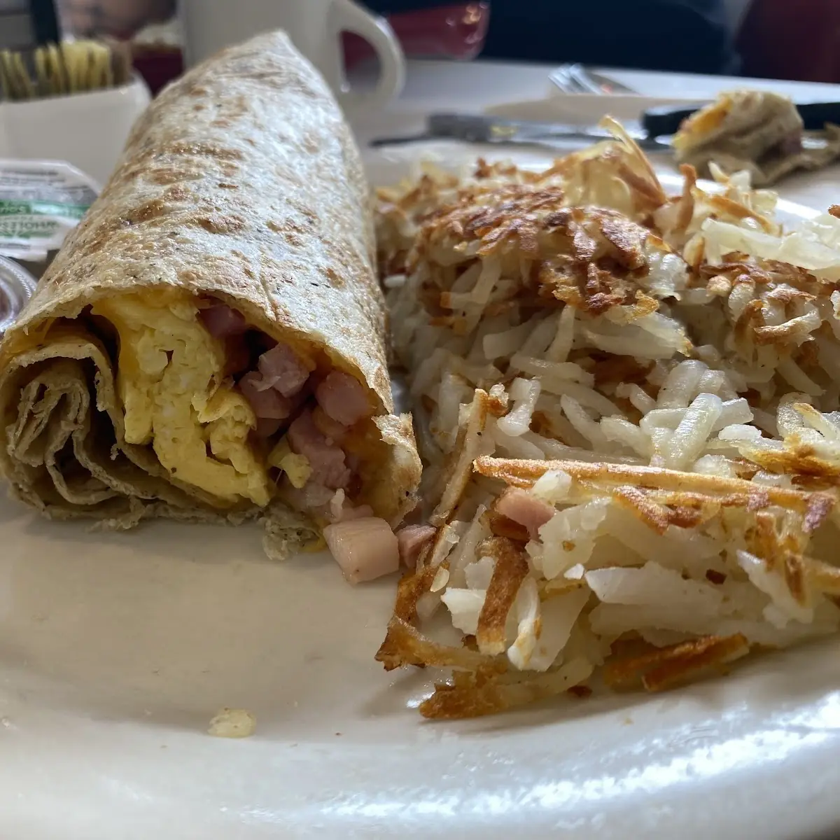Ham and Cheese Burrito