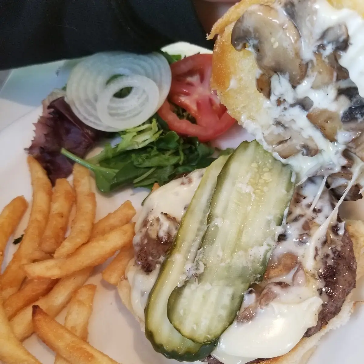 Mushroom Swiss Burger