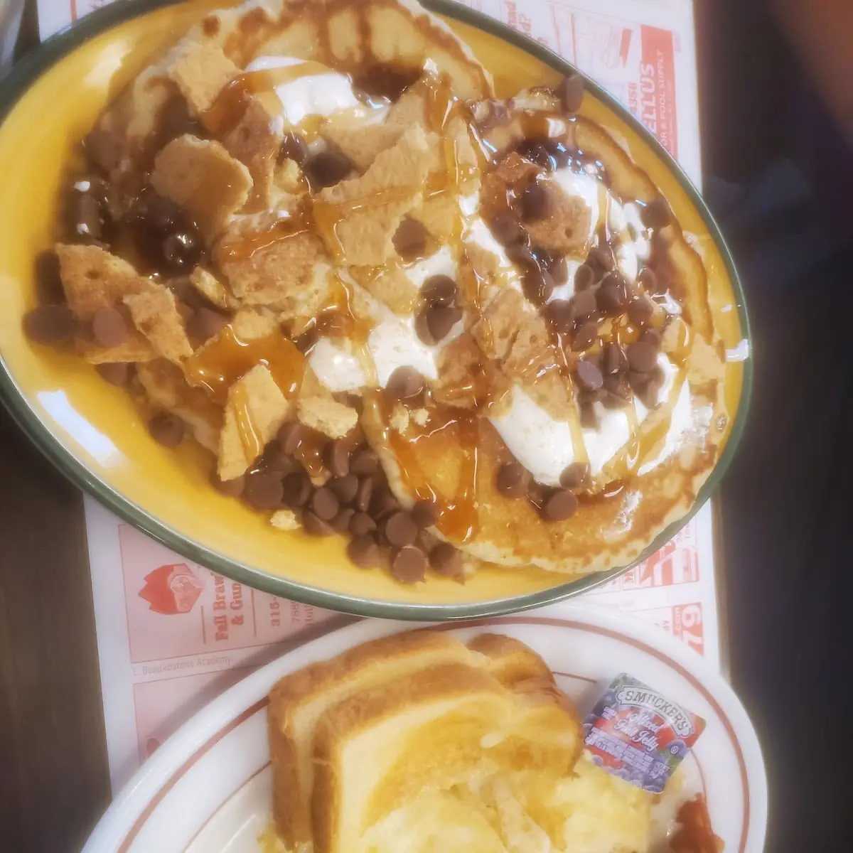 S'Mores Short Stack & Eggs & Bacon