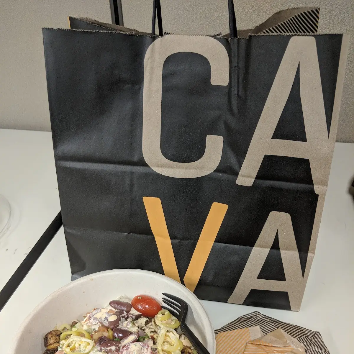 Grain Bowl with Pita Bread