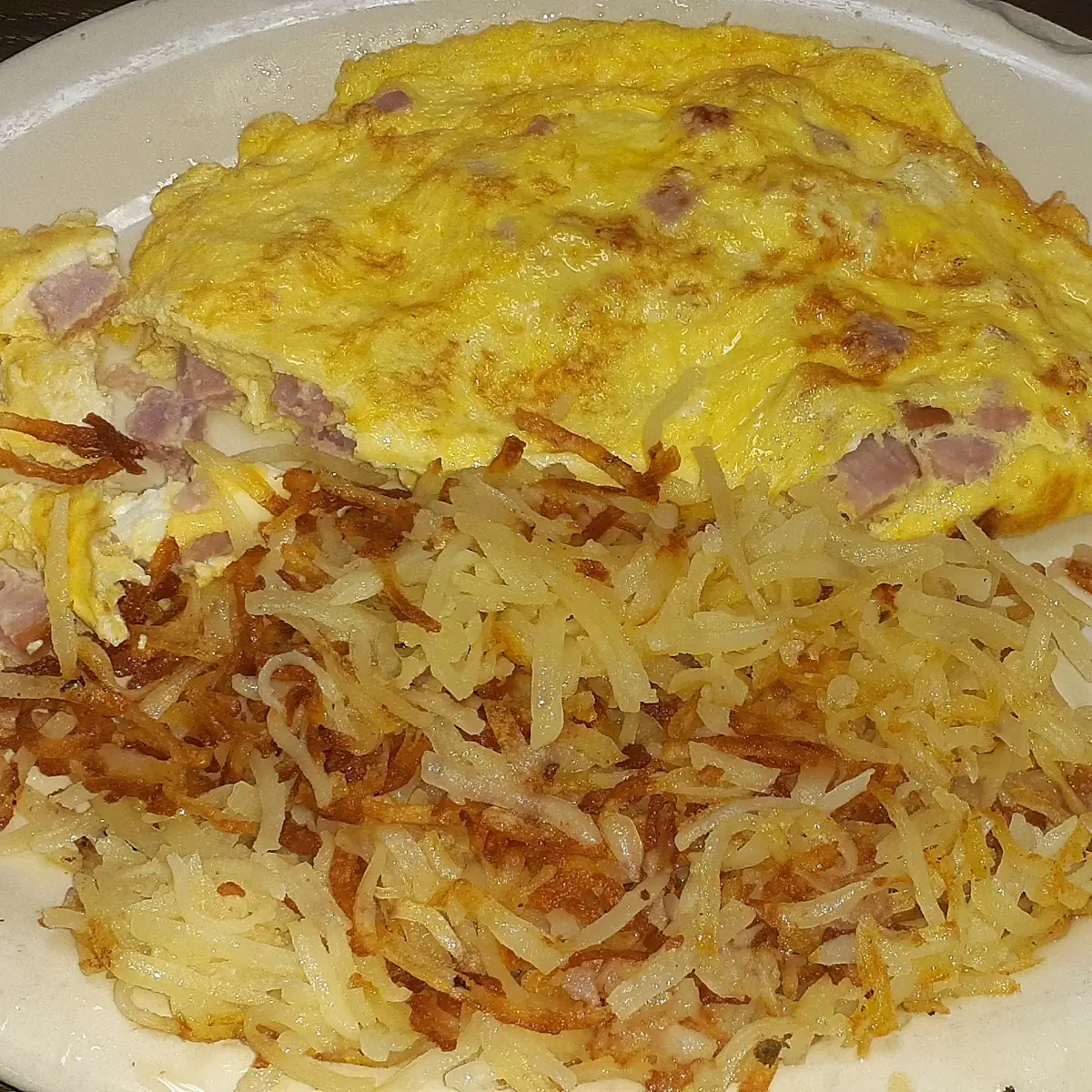 Ham and Eggs Omelette
