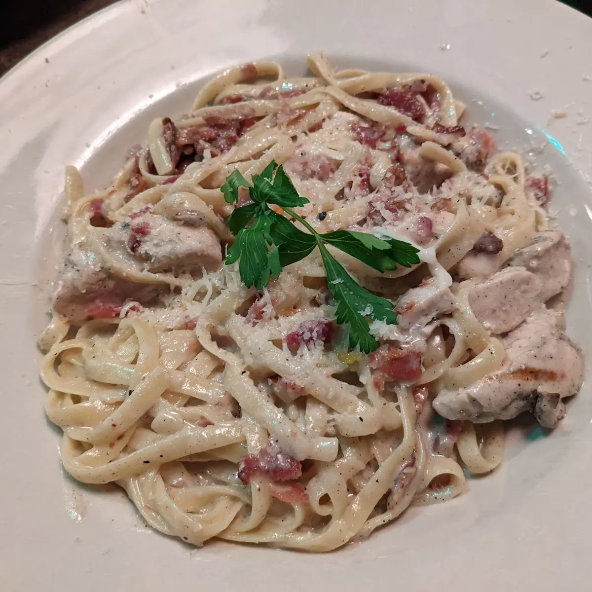 Chicken Bacon Alfredo