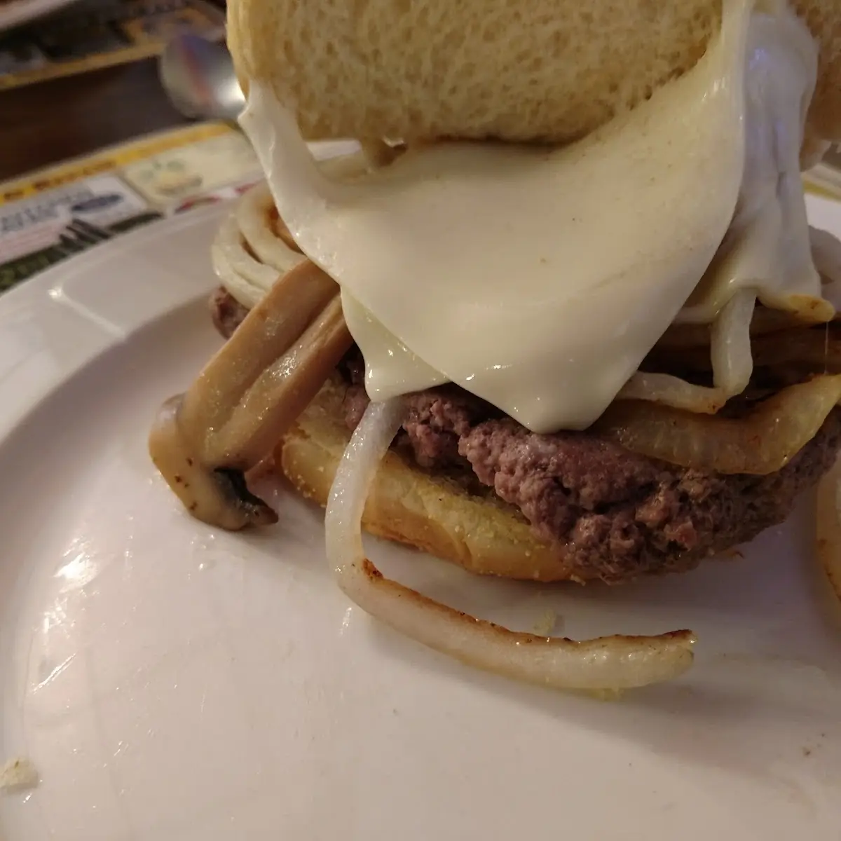 Mushroom and Cheese Hamburger Steak