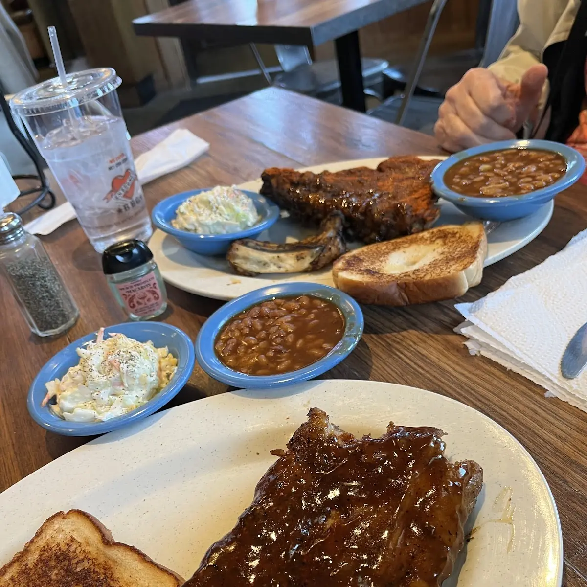 Half Rack with Beans and Coleslaw