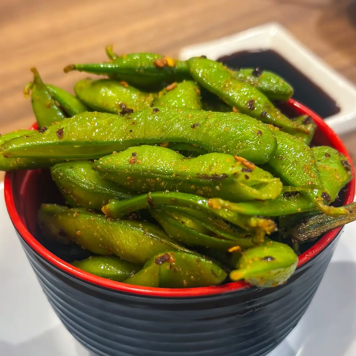 Salted Edamame Appetizer