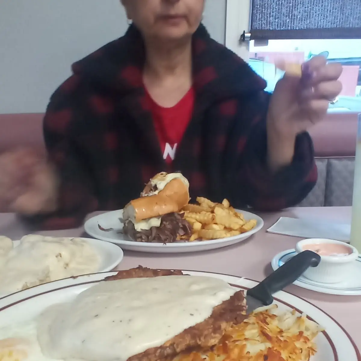 Chicken Fried Steak and Gravy Philly Cheesesteak