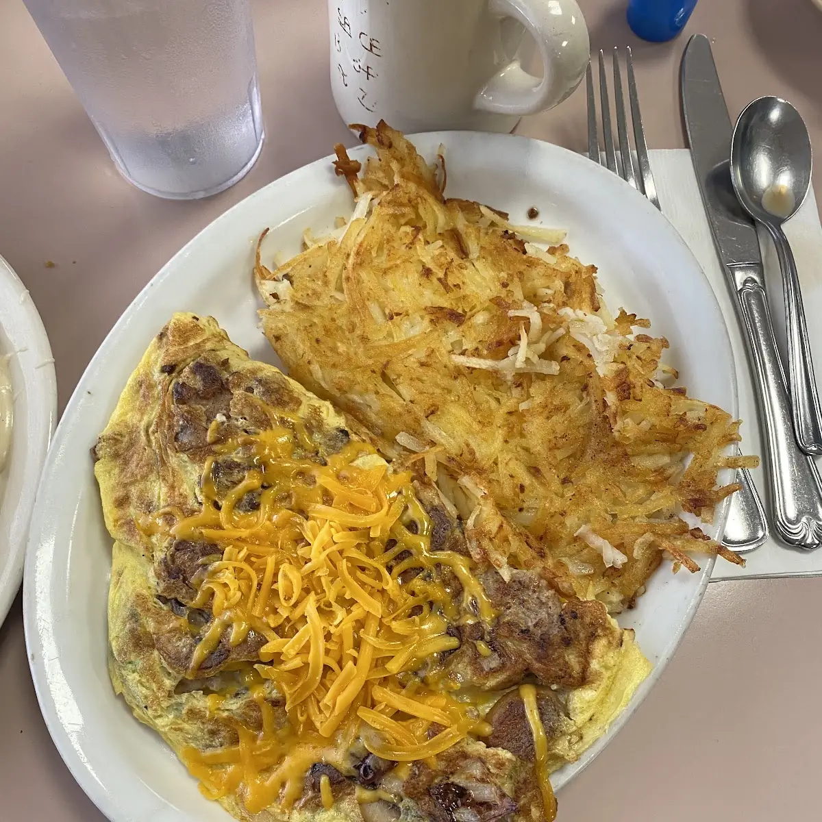 Sausage and Cheese Omelette