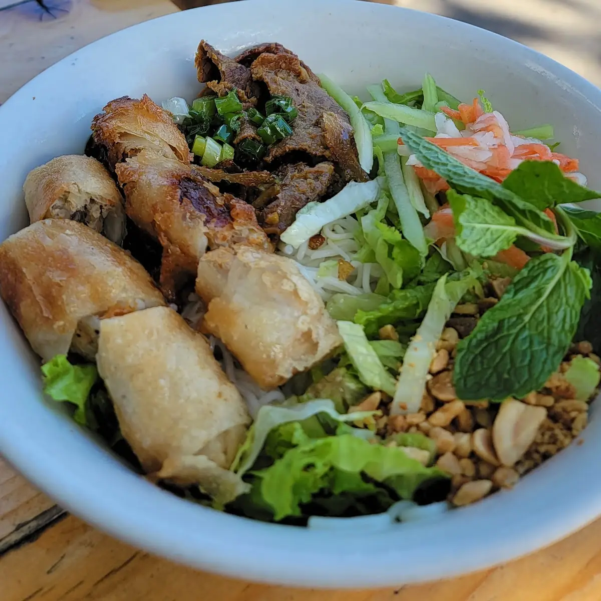 Bun Tom Cha Gio Bo Nuong