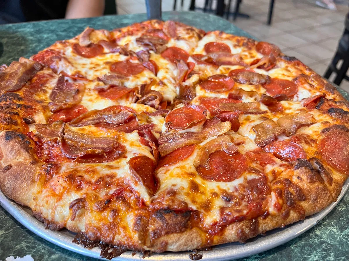Pepperoni and Bacon Pizza