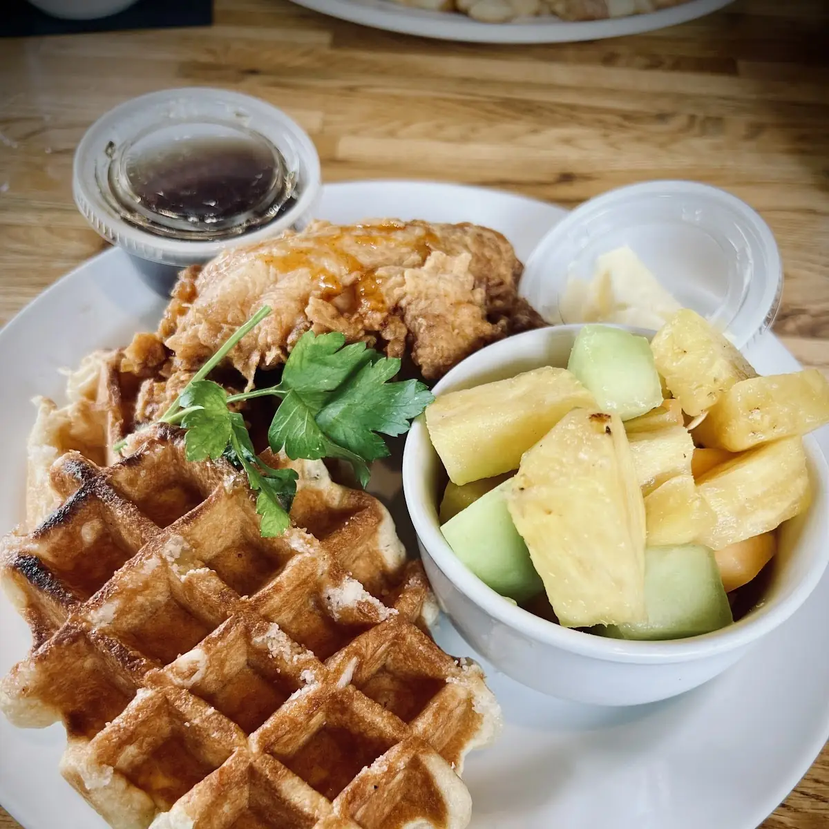 Honey Sriracha Chicken & Waffles