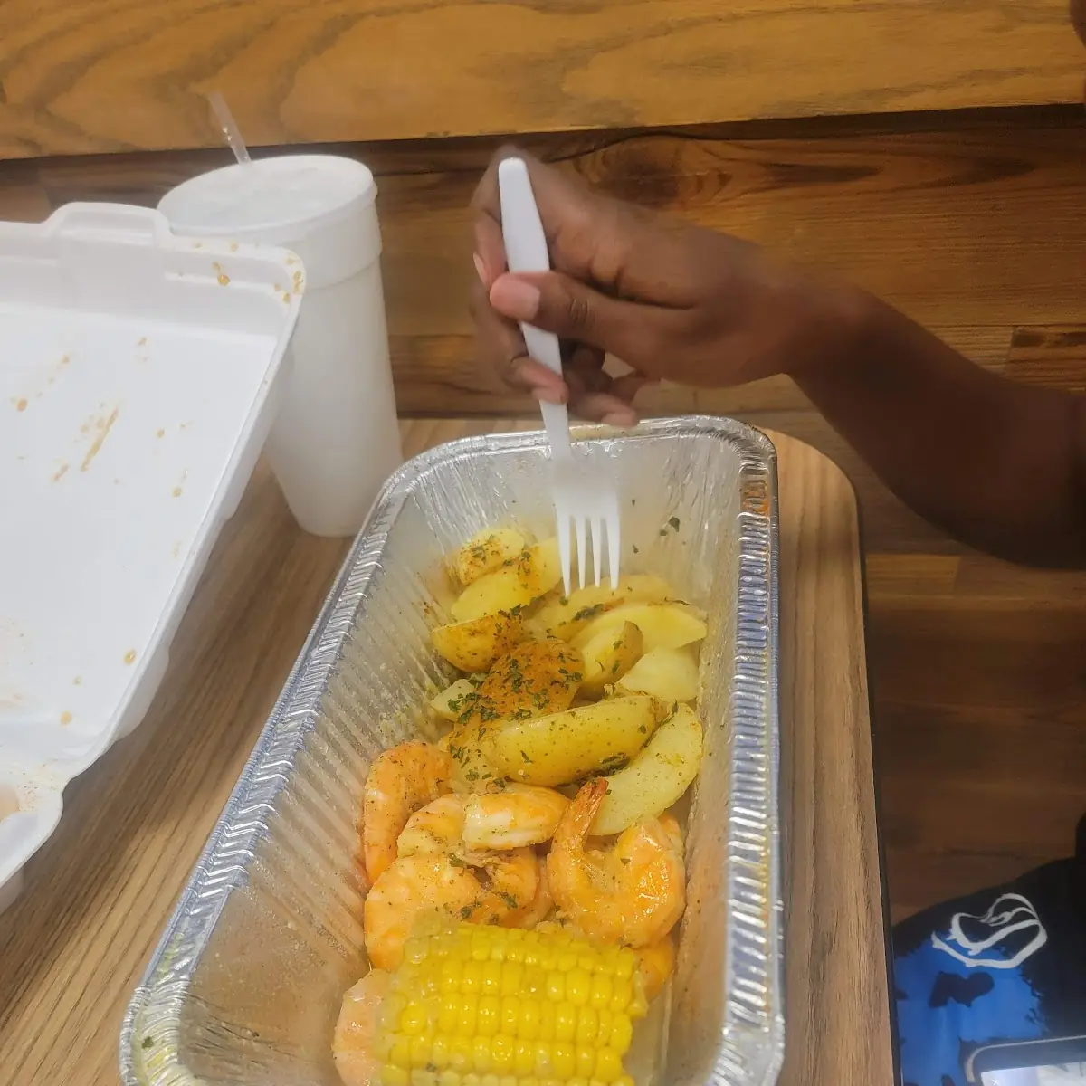Steamed Shrimp Dinner