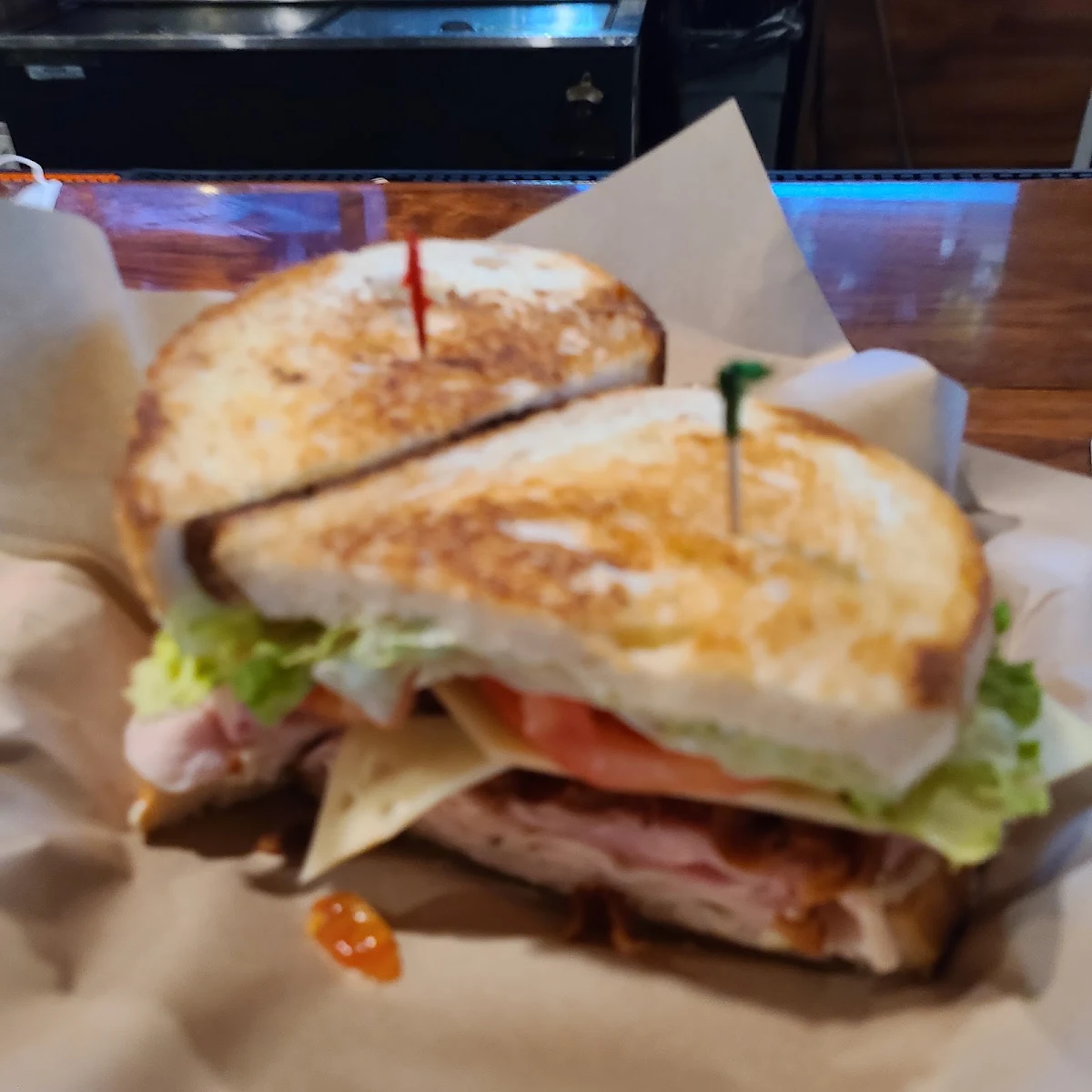 Turkey Club on Texas Toast