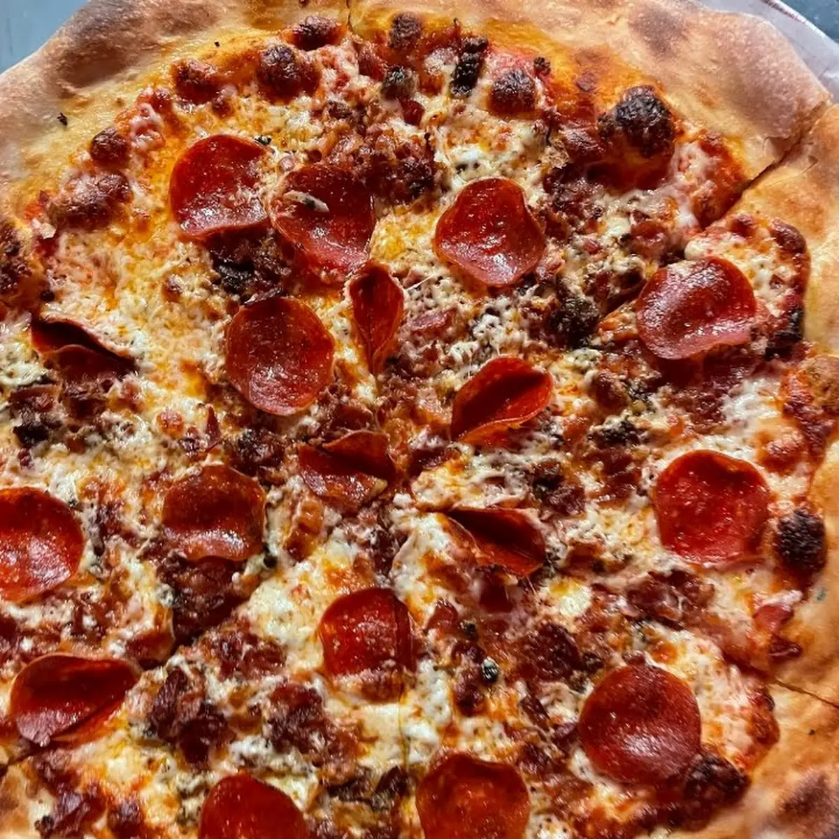 Pepperoni Pizza with Melted Cheese
