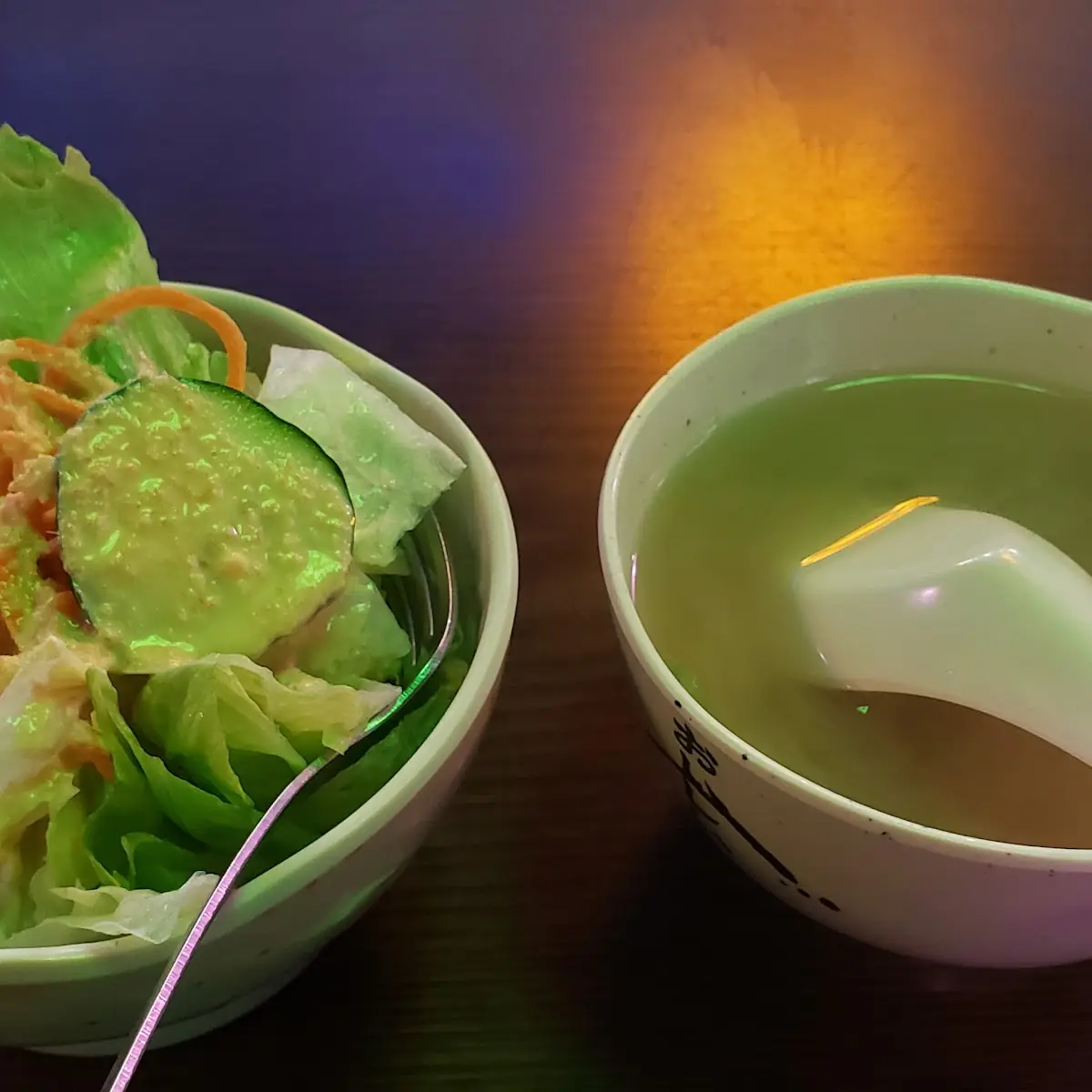 Miso Soup and Salad