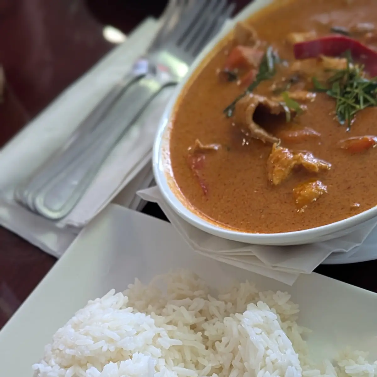 Panang Curry Beef and Chicken
