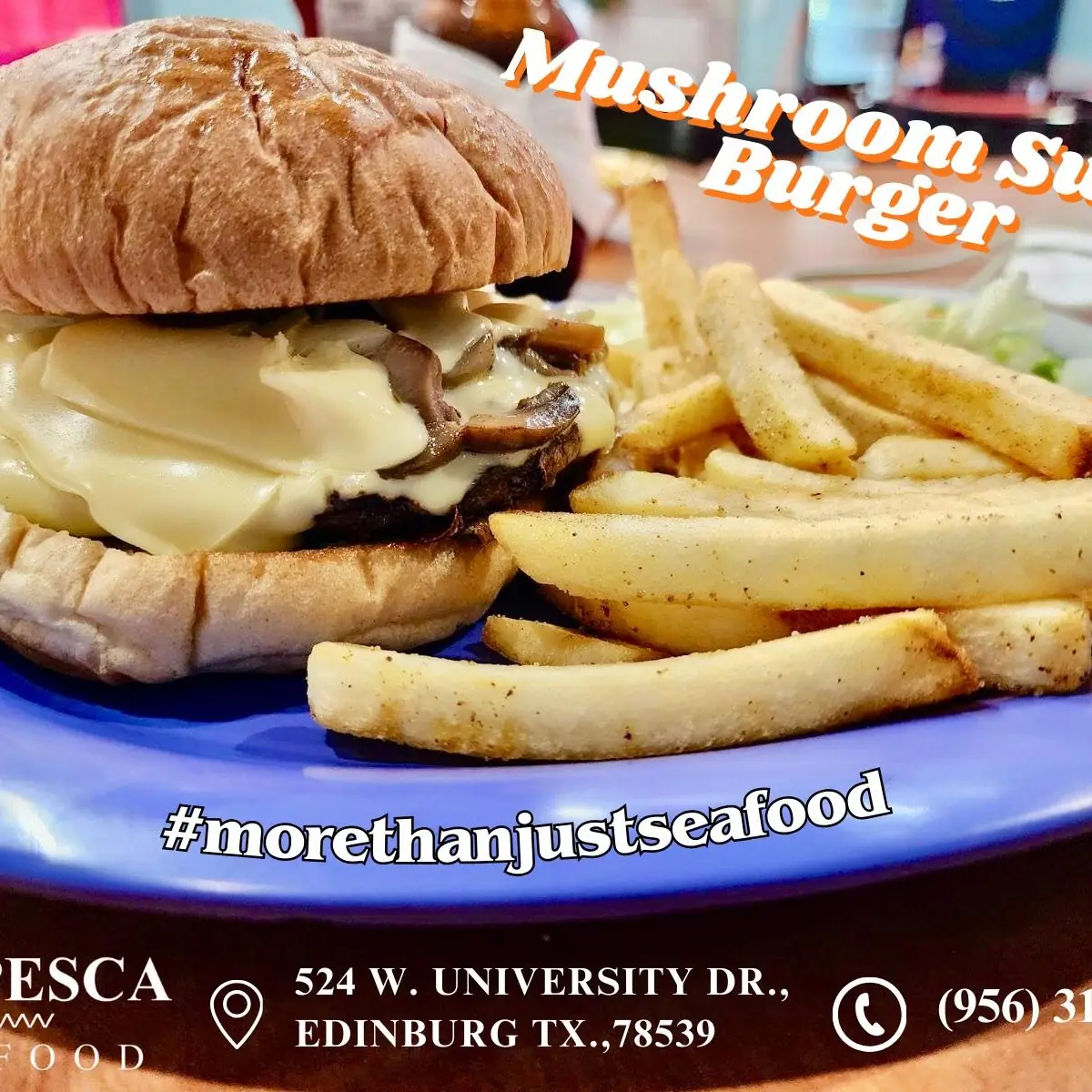 Mushroom Swiss Burger