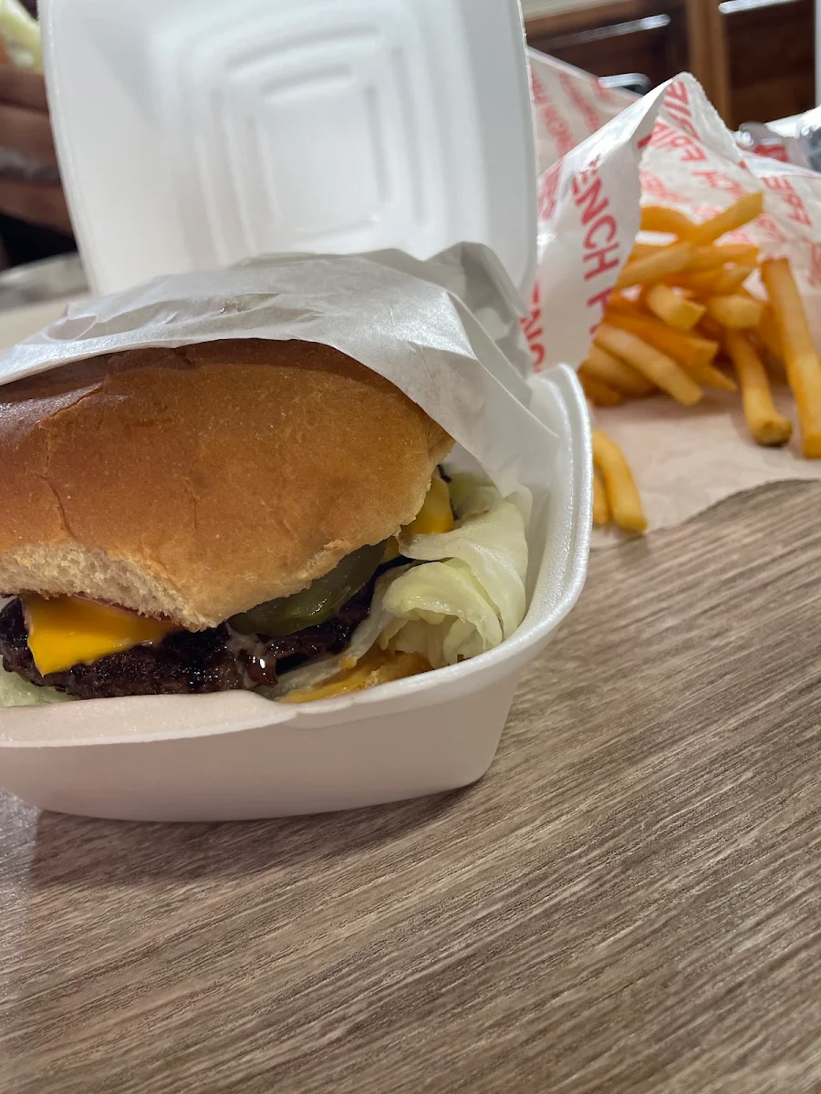 Bacon Cheeseburger and Fries