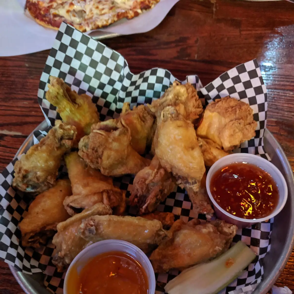 Naked Chicken Wings with Side Sauces