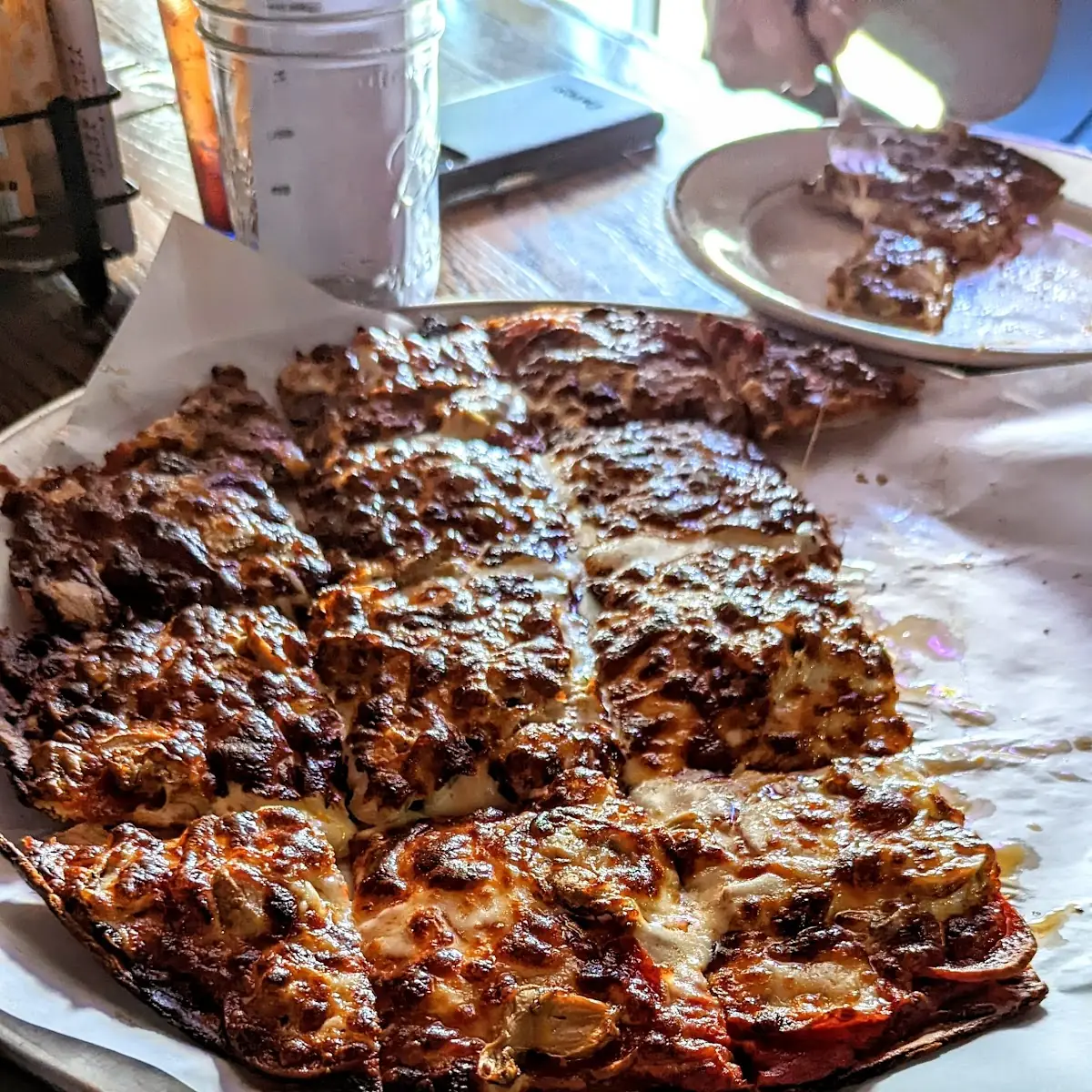 Sausage and Mushroom Thin Crust