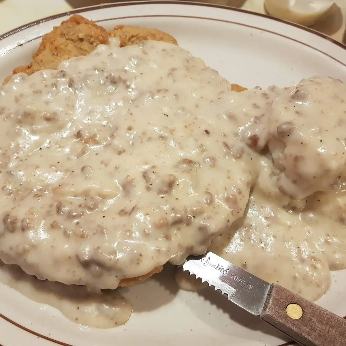 Country Fried Steak and Eggs