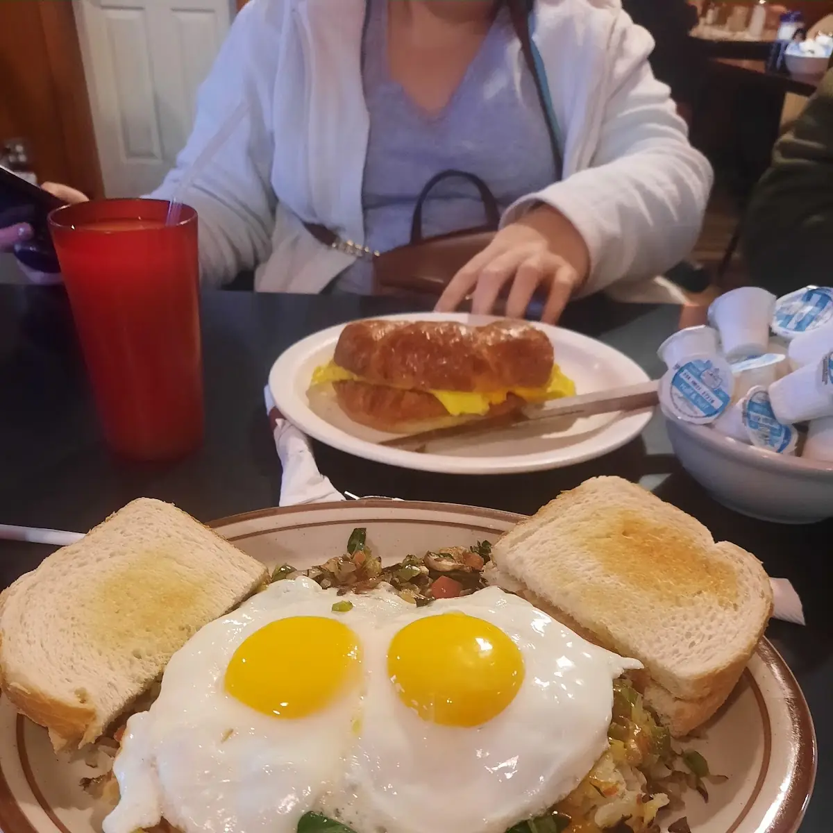 Veggie Skillet with Sunny Side Up Eggs
