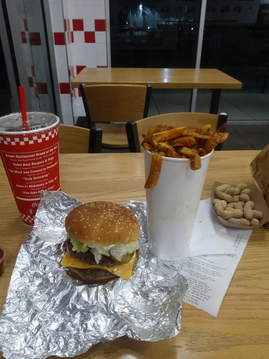 Bacon Double Cheeseburger and Fries
