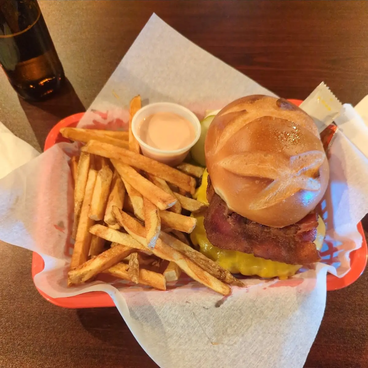 Bacon Cheese Burger Home-Cut Fries