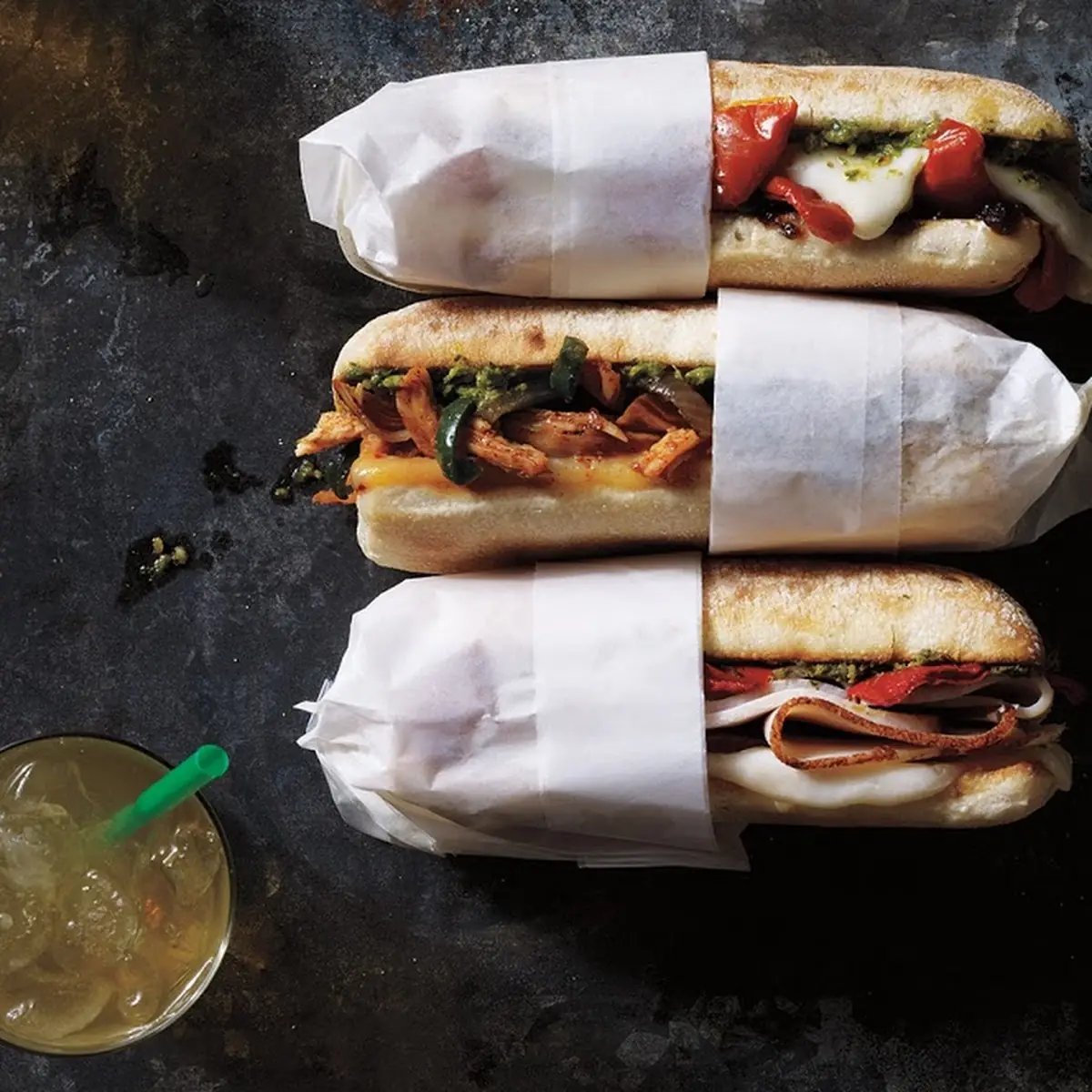 Sandwich and Iced Tea