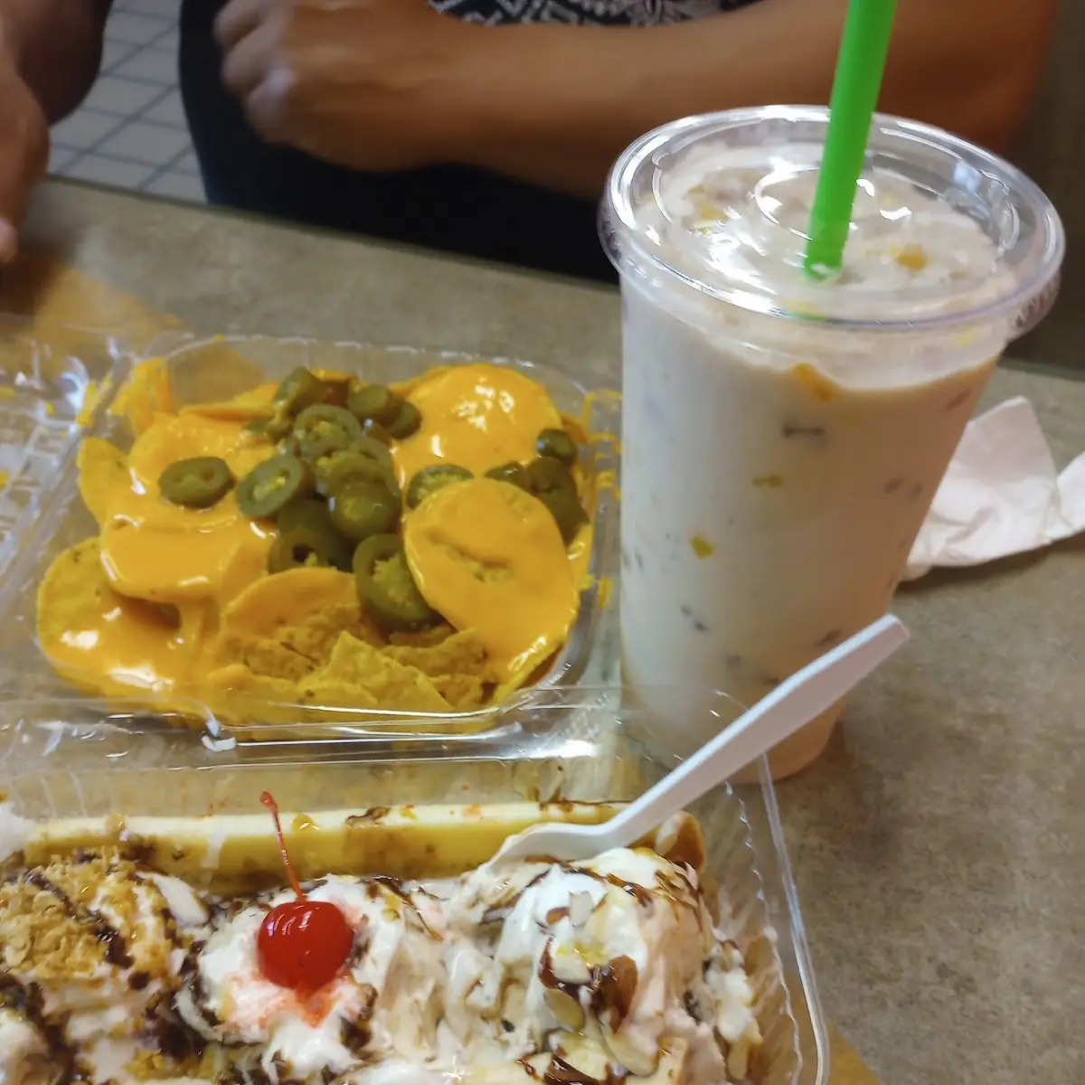 Nachos Y Banana Split