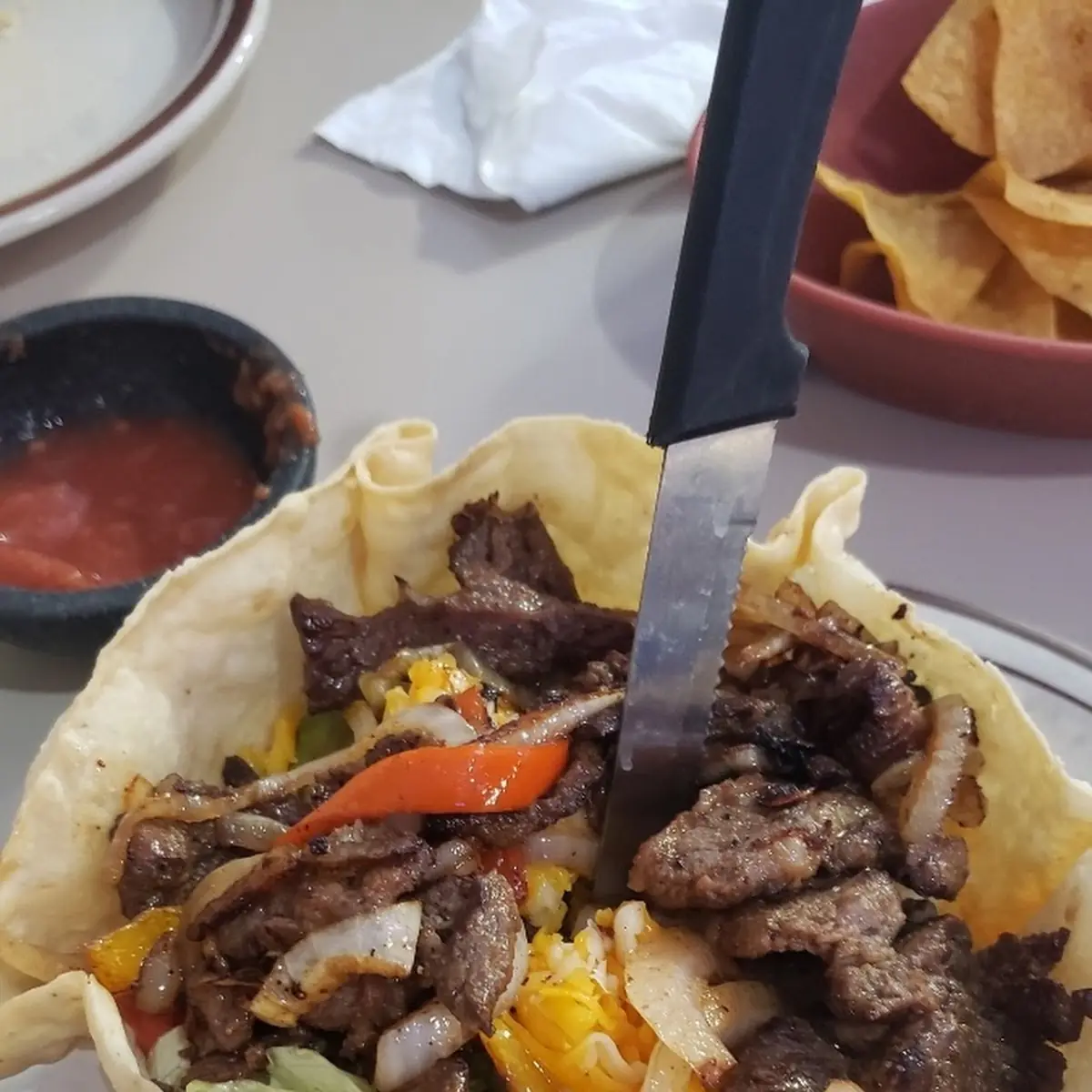 Beef Fajita Taco Salad