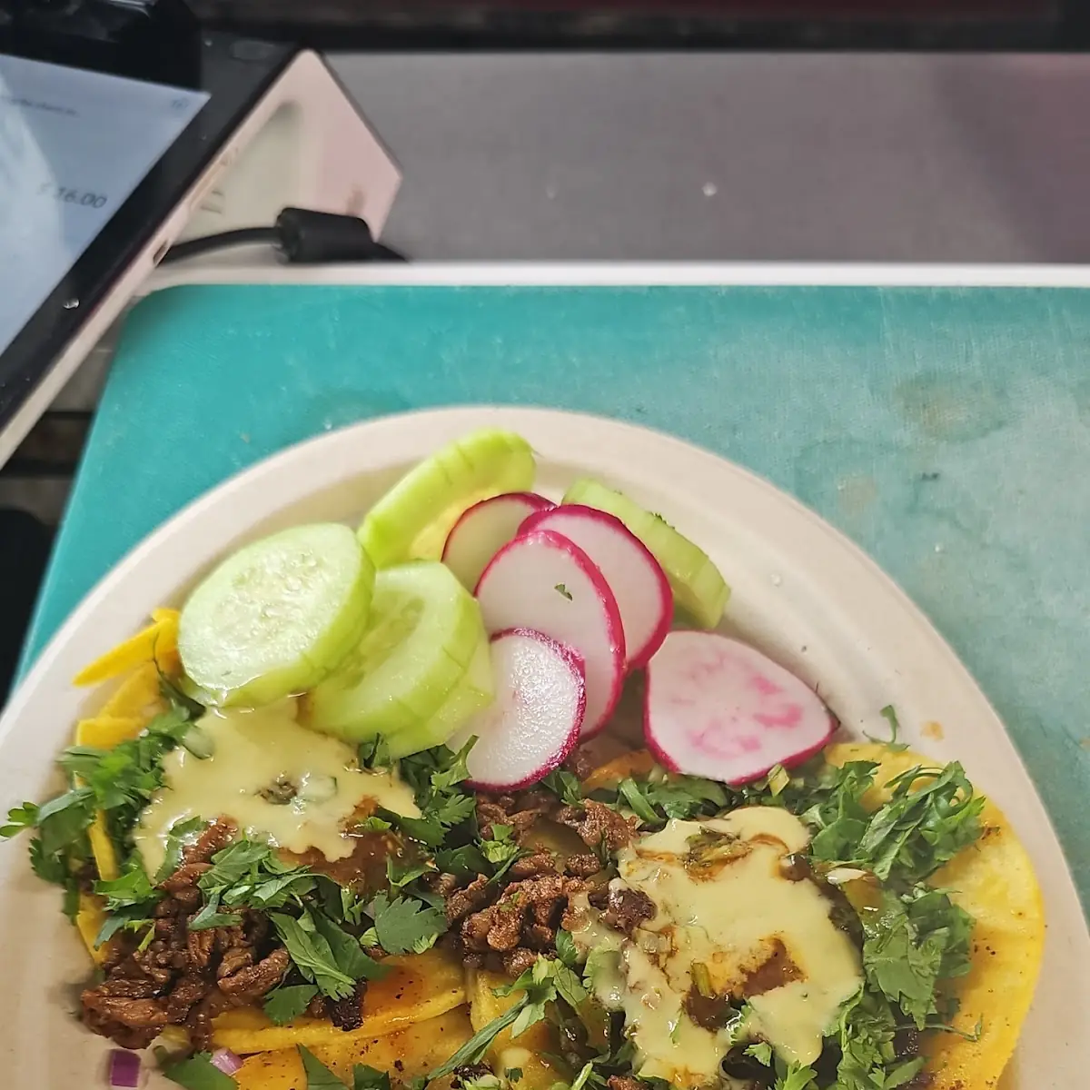 Chorizo and Cactus Taco
