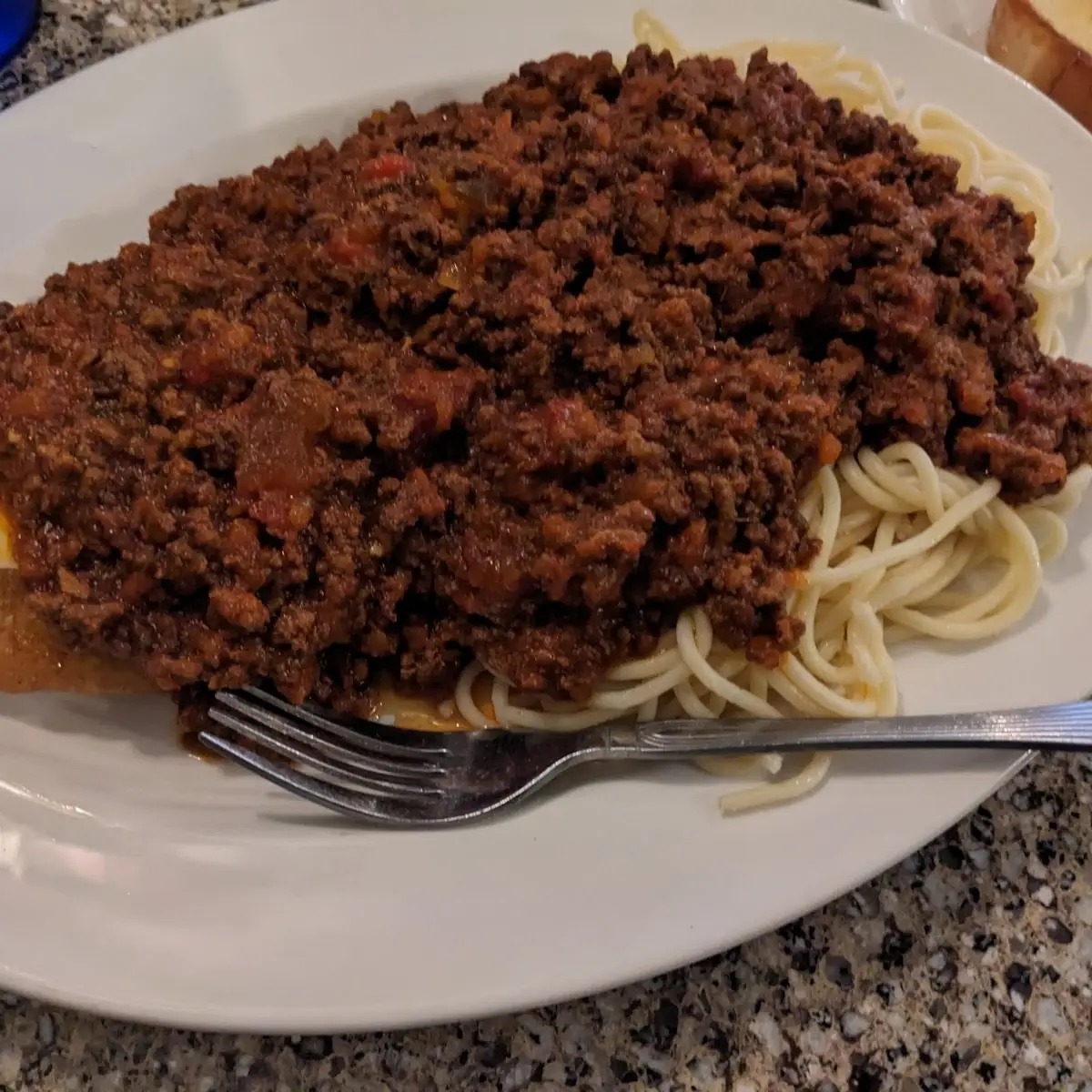Chicken Parmesan and Spaghetti