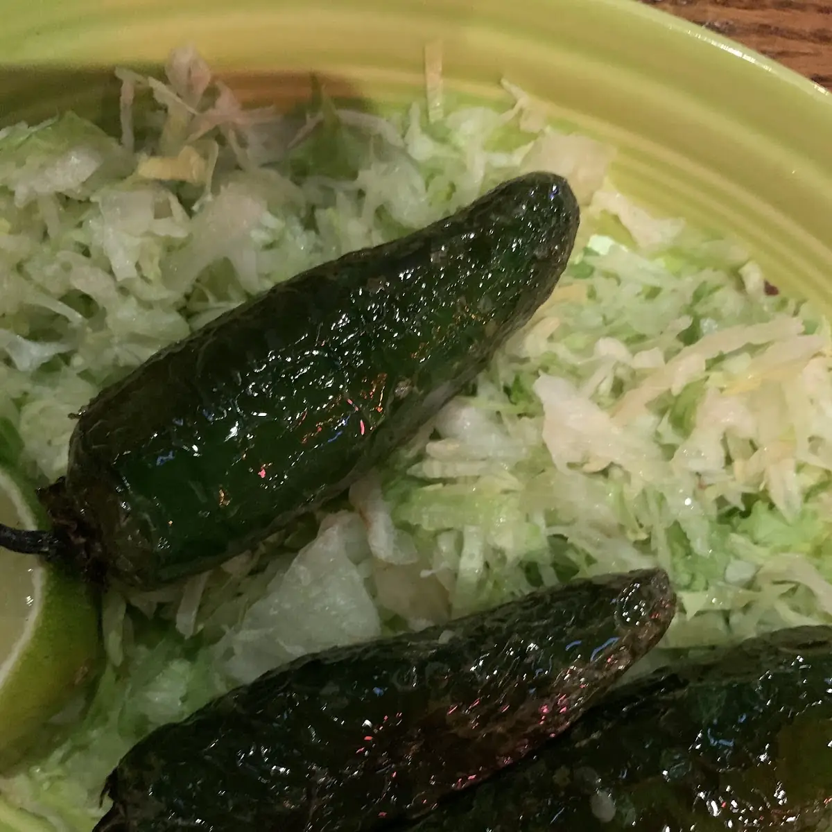 Grilled Green Peppers