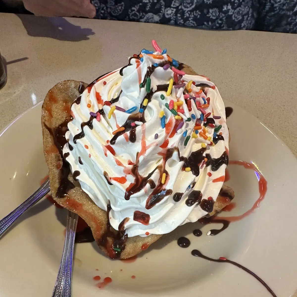 Fried Ice Cream Sundae
